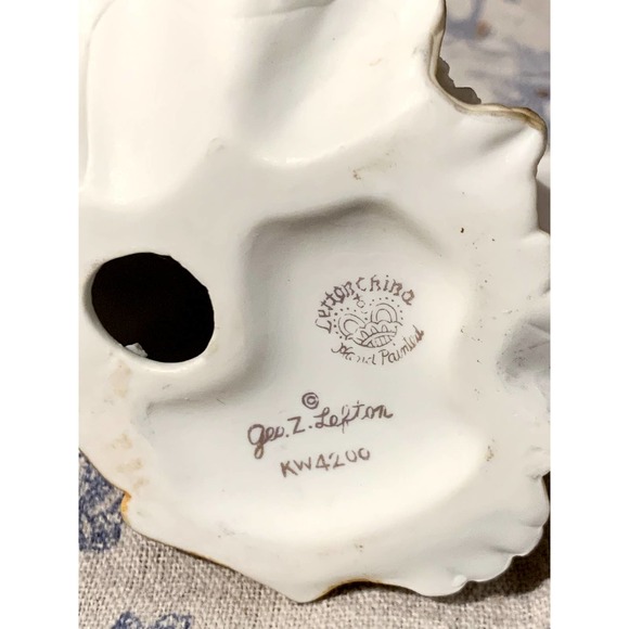 Vintage Geo Z Lefton February Birthday Girl Figurine Porcelain - Picture 4 of 4